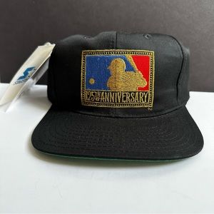 Major League Baseball 125th Anniversary Baseball Black Hat NWT